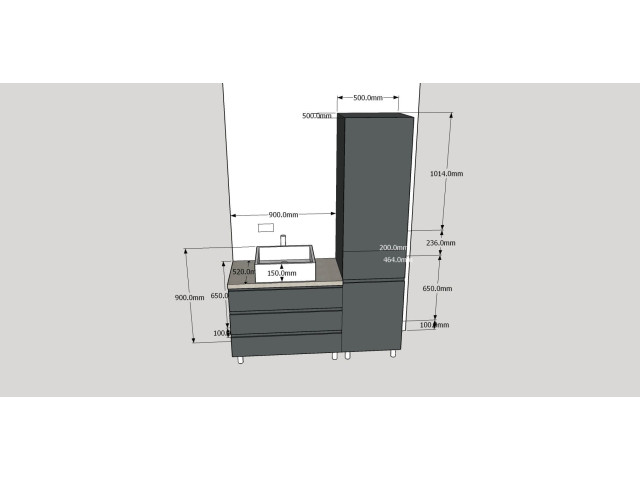 Mobilier Baie modern Gri Antracit